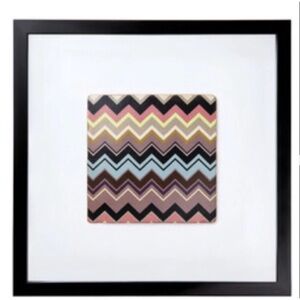 Missoni for Target Classic Zig Zag Pattern 12” x 12” Shadowbox Framed Tile
